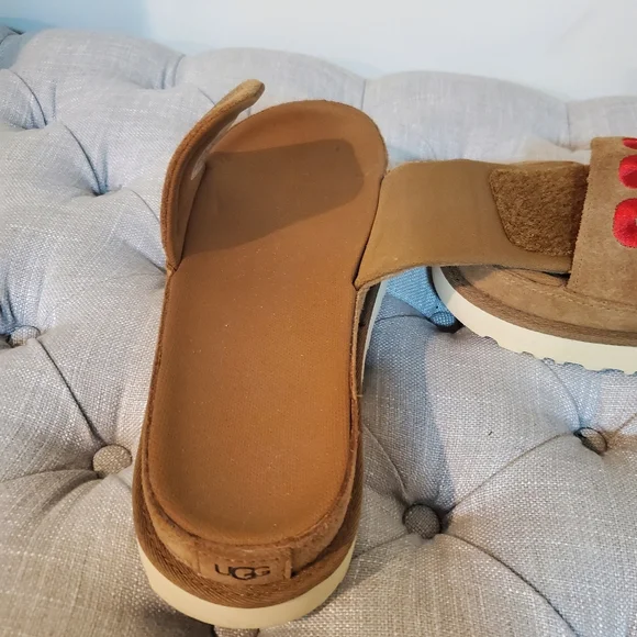 UGG Womens Laton Slide, Chestnut (Size: 8 - NEW) - Picture 11 of 12